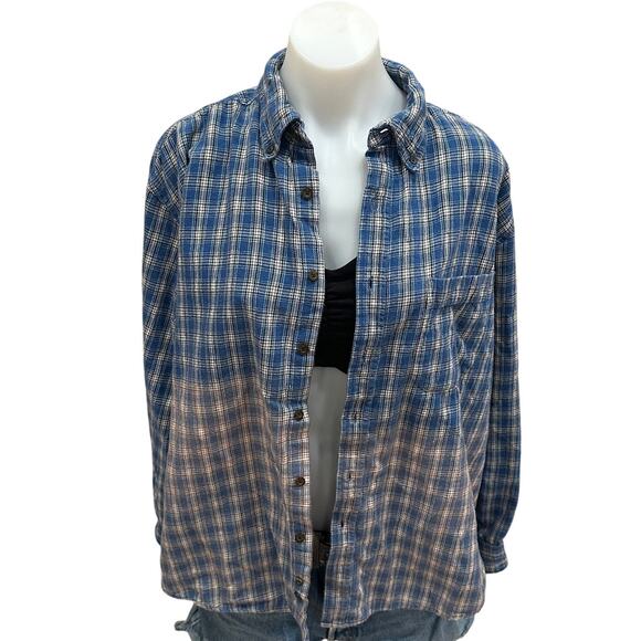 Pink Floyd Plaid Flannel Shirt XL Oversized Unique Dark Side of the Moon - Picture 4 of 6